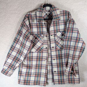 BP Multicolor Plaid Shirt Jacket Oversize